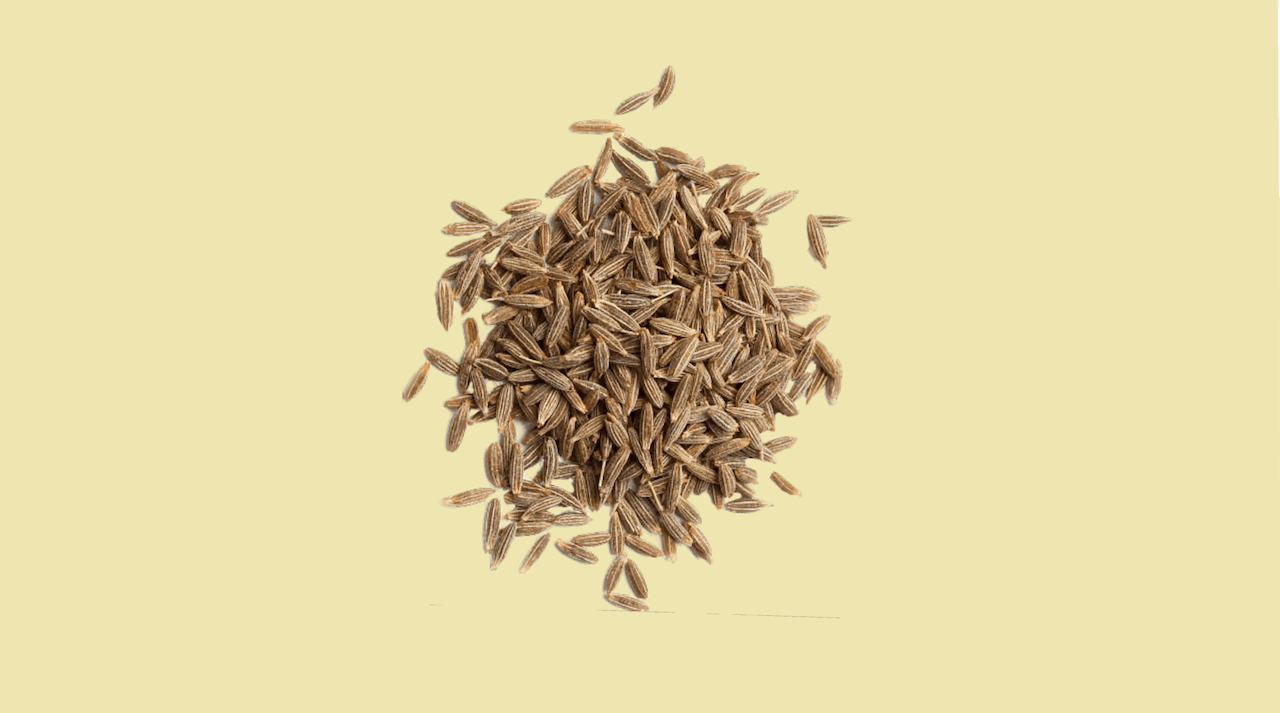 Seeds on a pale yellow background